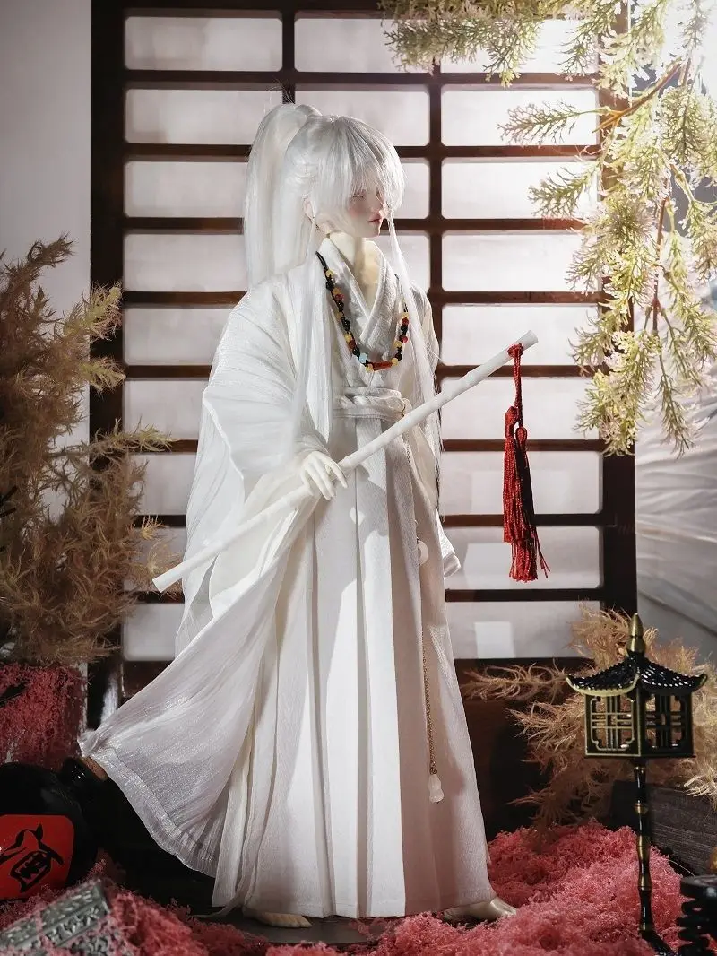 New 1/4 Doll's Clothes Suit for 45cm Bjd Doll Ancient China Hanfu Set Dress Up Toys Play House Gift Doll Accessories, No Doll