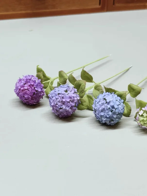 Handmade Clay Vine Plants Collection: Wisteria, Ivy & Rose Vine Miniatures with Lotus & Chrysanthemum for 1:6 Dollhouse Garden