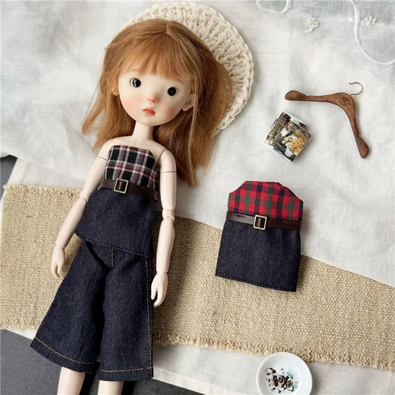 For Blythe Doll Clothing Turtleneck Sweater Jeans Set Pleated Dress Jk Skirt Outfit Clothes OB24 OB22 1/6 Long Leg HelloKitty