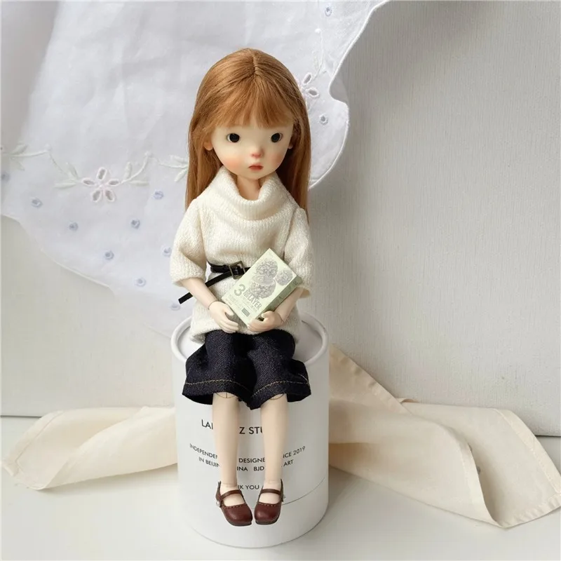 For Blythe Doll Clothing Turtleneck Sweater Jeans Set Pleated Dress Jk Skirt Outfit Clothes OB24 OB22 1/6 Long Leg HelloKitty