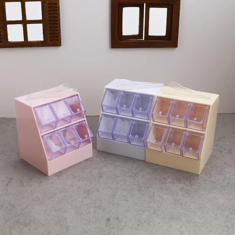 1/12 Dollhouse Simulation Candy Display Rack Drawer Cabinet Model Dollhouse Furniture Decoration Mini Supermarket Scene Ornament