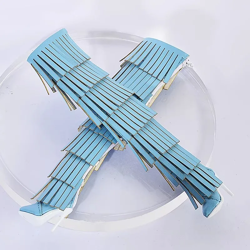 Doll Shoes Parts 1/6 Supermodel Doll Fashion Versatile Knee-High Boots Senior Sense Tassel Boots For FR2 Babi Royalty Obitsu