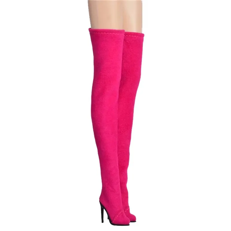 Doll Shoes Parts 1/6 Supermodel Doll Fashion Versatile Knee-High Boots Senior Sense Tassel Boots For FR2 Babi Royalty Obitsu