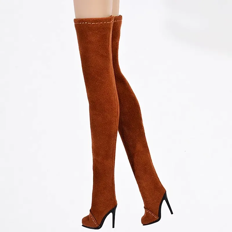 Doll Shoes Parts 1/6 Supermodel Doll Fashion Versatile Knee-High Boots Senior Sense Tassel Boots For FR2 Babi Royalty Obitsu