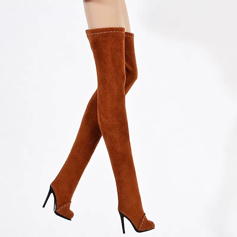 Doll Shoes Parts 1/6 Supermodel Doll Fashion Versatile Knee-High Boots Senior Sense Tassel Boots For FR2 Babi Royalty Obitsu