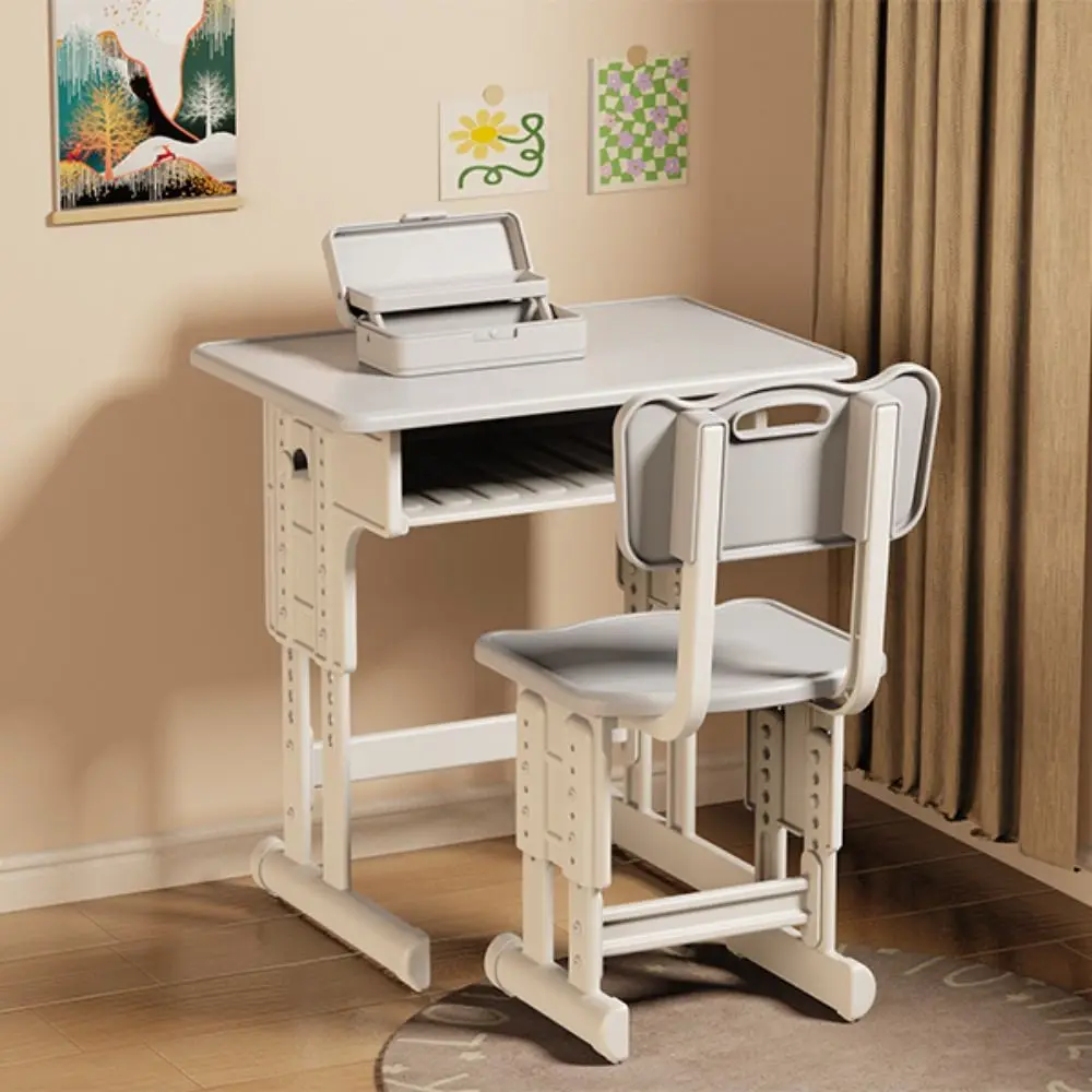 Simulated Dollhouse Desks Chairs Furniture Model Writing Study Miniature School Desks Classroom Decor Play House Desk Model Toy
