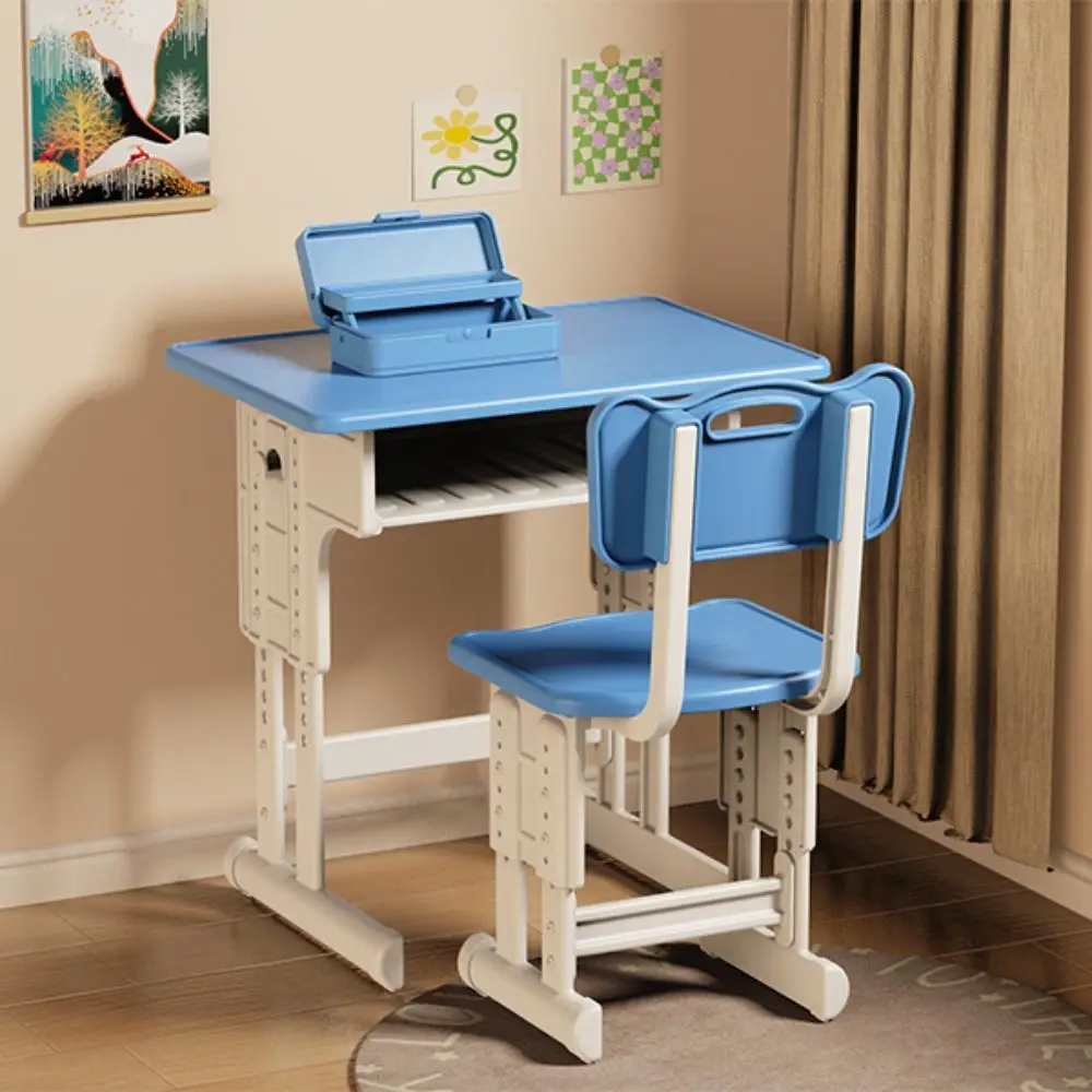 Simulated Dollhouse Desks Chairs Furniture Model Writing Study Miniature School Desks Classroom Decor Play House Desk Model Toy