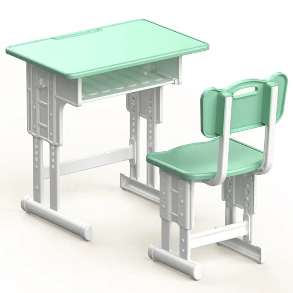 Simulated Dollhouse Desks Chairs Furniture Model Writing Study Miniature School Desks Classroom Decor Play House Desk Model Toy