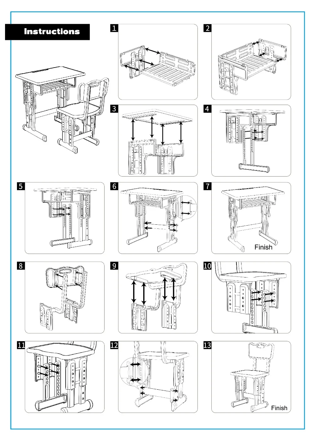 Simulated Dollhouse Desks Chairs Furniture Model Writing Study Miniature School Desks Classroom Decor Play House Desk Model Toy