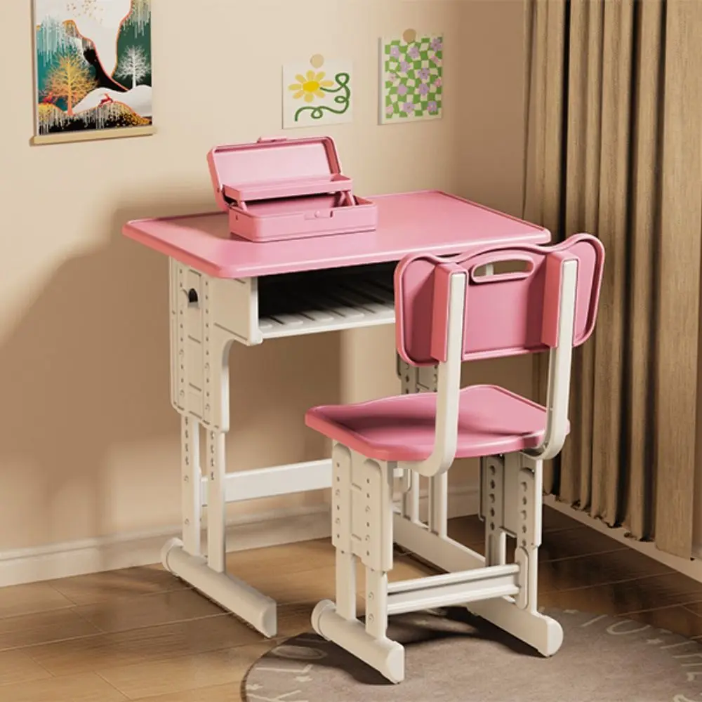 Simulated Dollhouse Desks Chairs Furniture Model Writing Study Miniature School Desks Classroom Decor Play House Desk Model Toy
