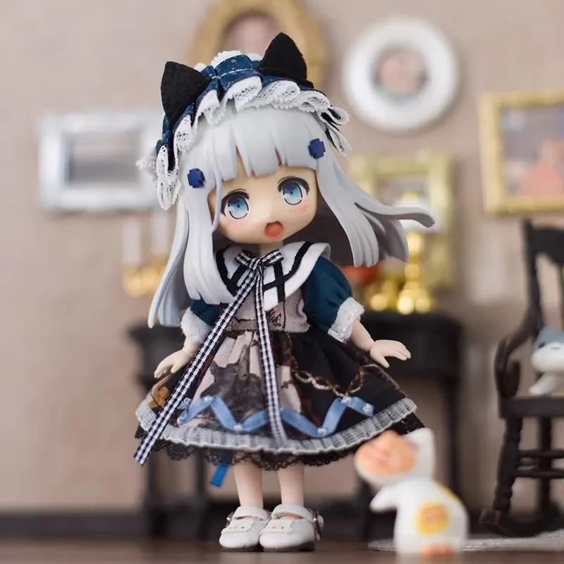 For Obitsu 11 Doll Cat Maid Style Cute Dress Clothes Suit For OB11 Gsc 1/12 Bjd YMY Body Doll Outfit Clothes Gift Idea
