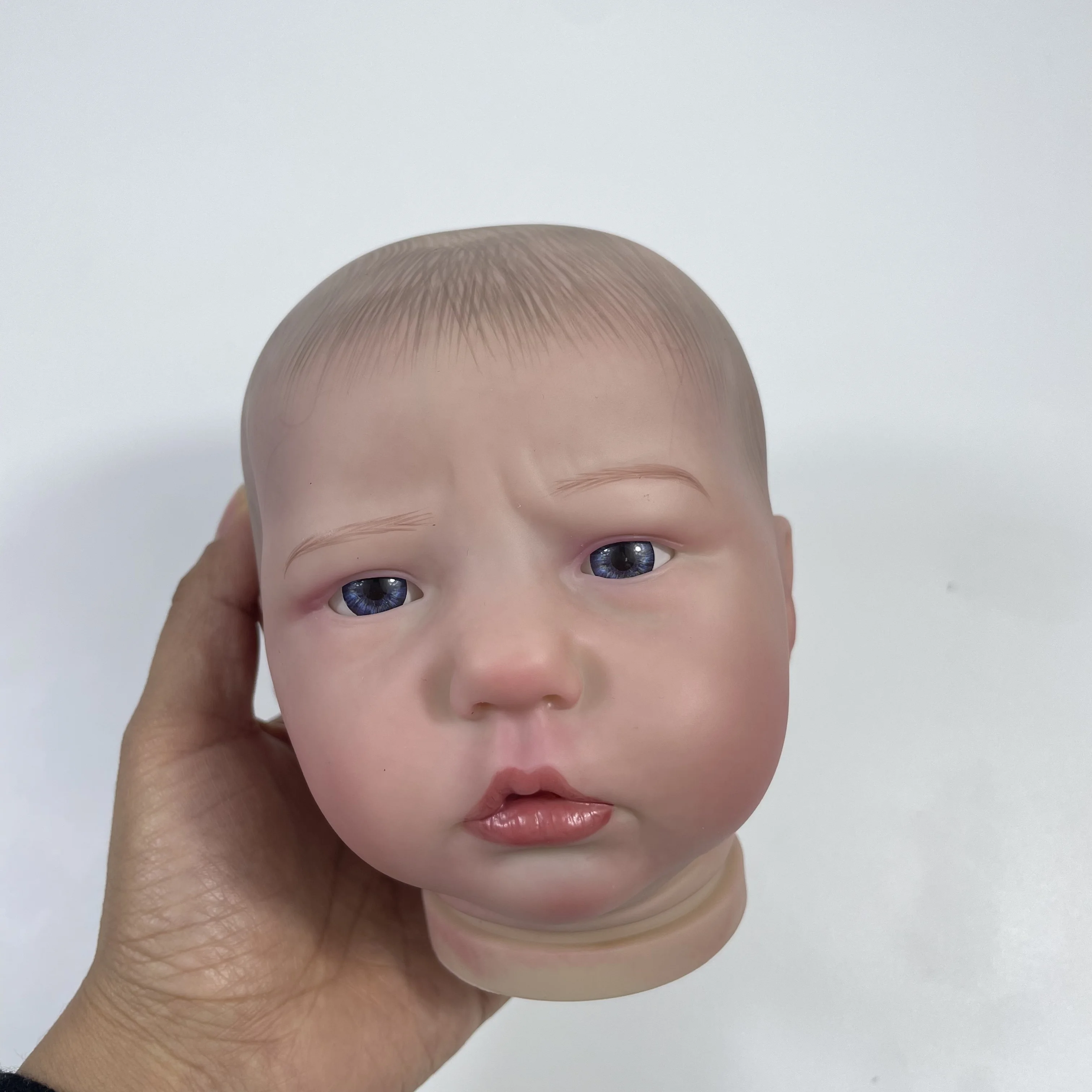 MRB 19 inch Already Painted Reborn Doll Kits Ellie-Sue With Blue Eyes Vinyl Reborn 3D Painted Skin Unassembled DIY Doll Kit Mold