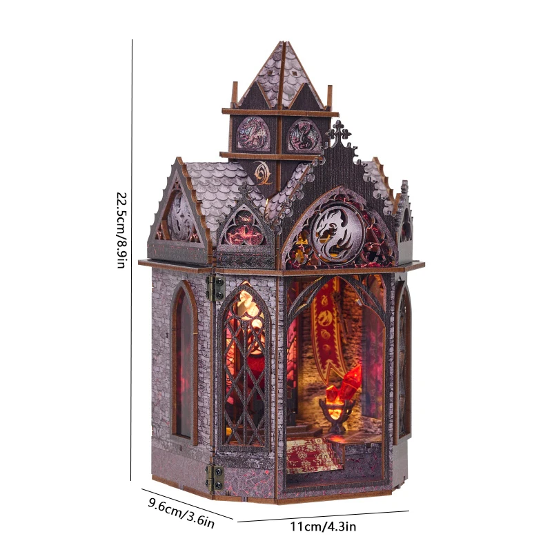 DIY Miniature Dollhouse Cake Shop 3D Wooden Puzzle Mini House Kit Handmade Mini Bakery Model Perfect Birthday Gift