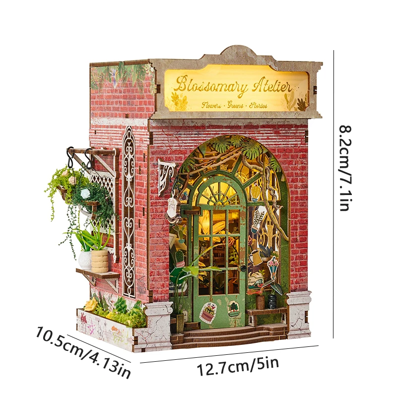 DIY Miniature Dollhouse Cake Shop 3D Wooden Puzzle Mini House Kit Handmade Mini Bakery Model Perfect Birthday Gift