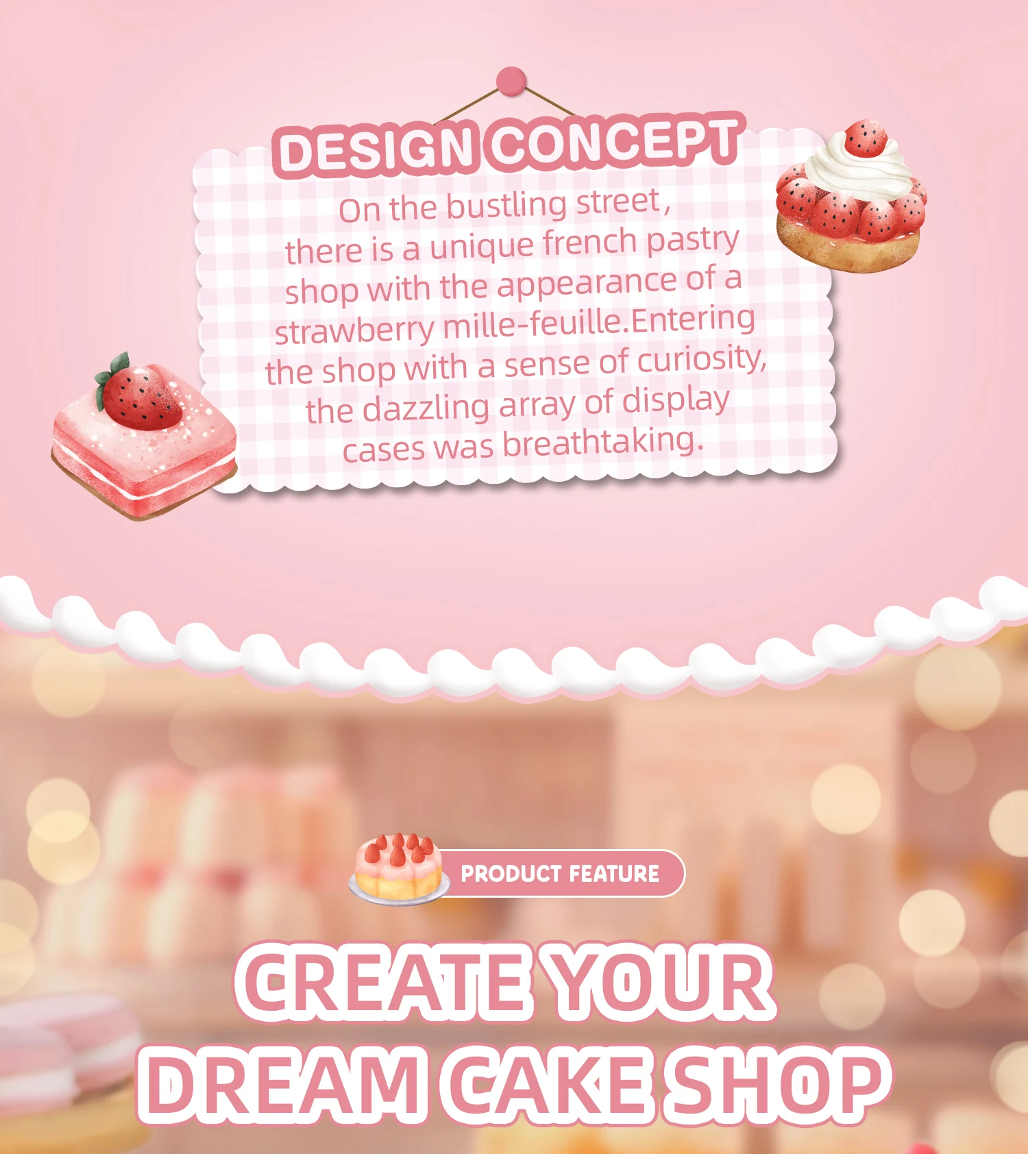 DIY Miniature Dollhouse Cake Shop 3D Wooden Puzzle Mini House Kit Handmade Mini Bakery Model Perfect Birthday Gift