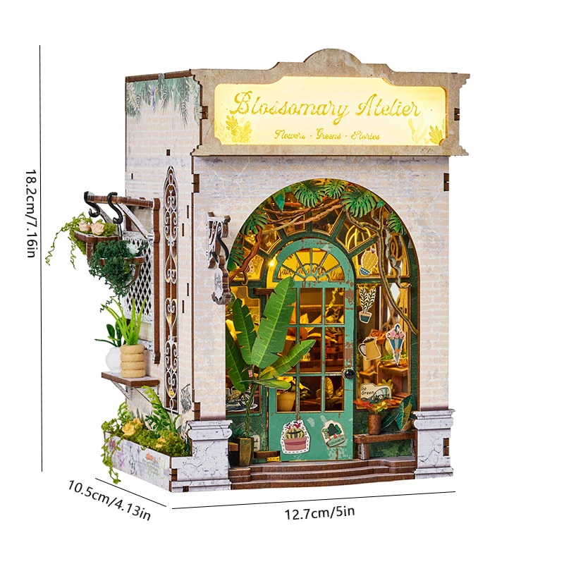 DIY Miniature Dollhouse Cake Shop 3D Wooden Puzzle Mini House Kit Handmade Mini Bakery Model Perfect Birthday Gift