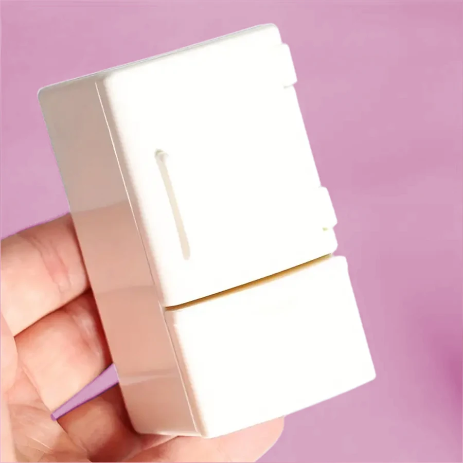 1 Piece Dollhouse Furniture Miniature Refrigerator: Upper and Lower Layer Single Door Fridge Model, 1/12 Scale Mini fridge