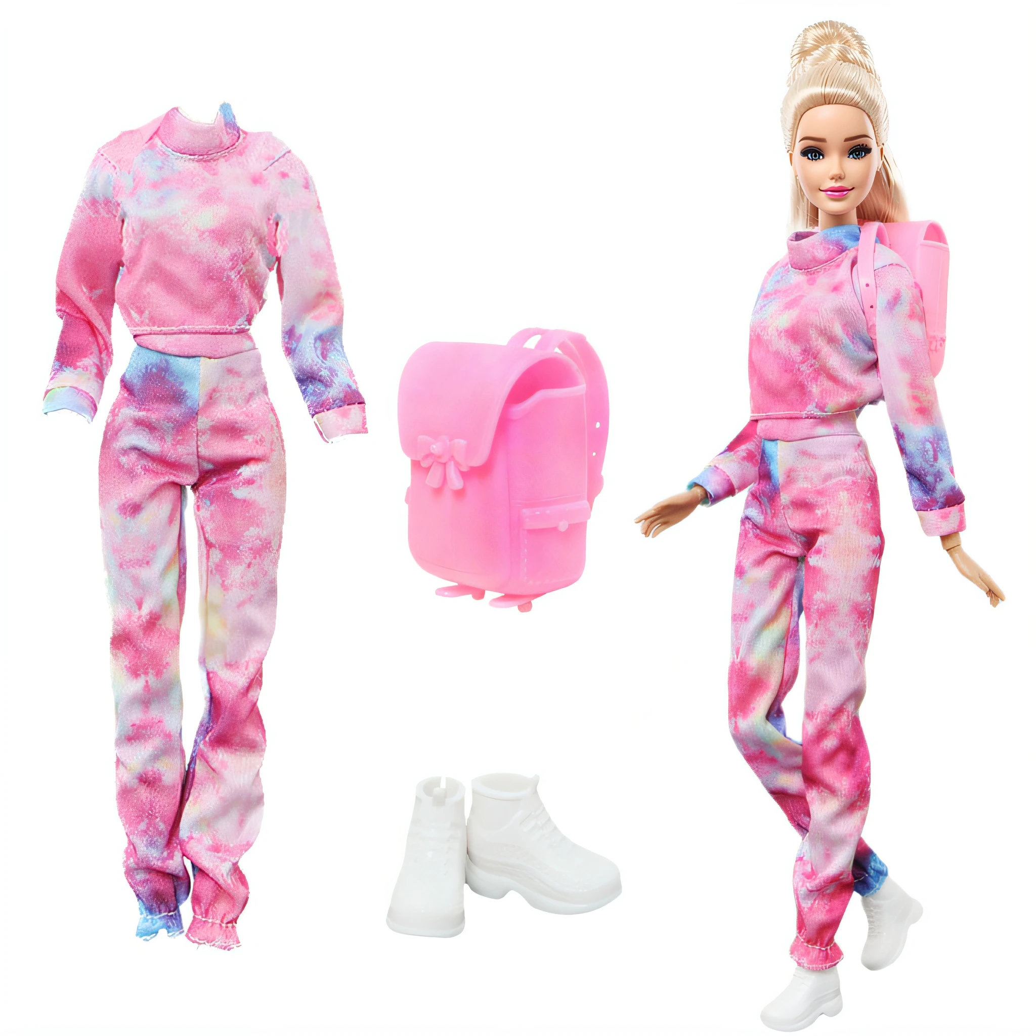 11.5'' Girl Doll Clothes with Accessories Sport Suit 30cm Dress Coat Blouse Pant Shoes Glasses Earphones Toy Accessories Gift