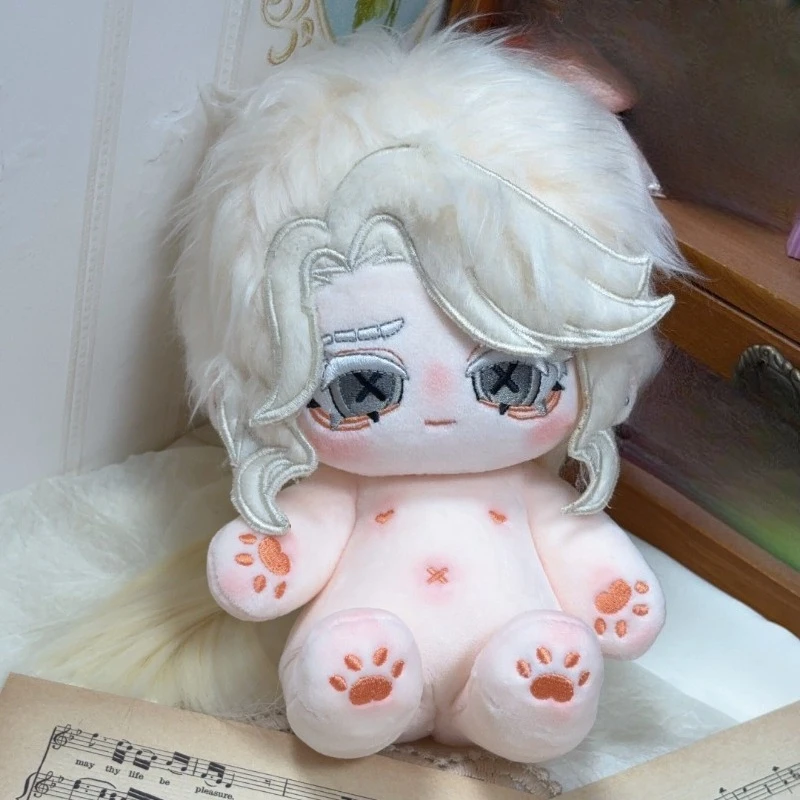 20cm Game Identity V Composer Frederick Kawaii Cosplay Soft Cotton Doll Body Cartoon Anime DIY Change Suit Toy Figures Fans Gift