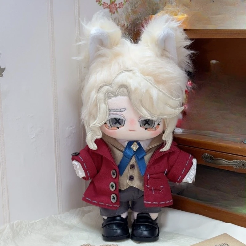 20cm Game Identity V Composer Frederick Kawaii Cosplay Soft Cotton Doll Body Cartoon Anime DIY Change Suit Toy Figures Fans Gift