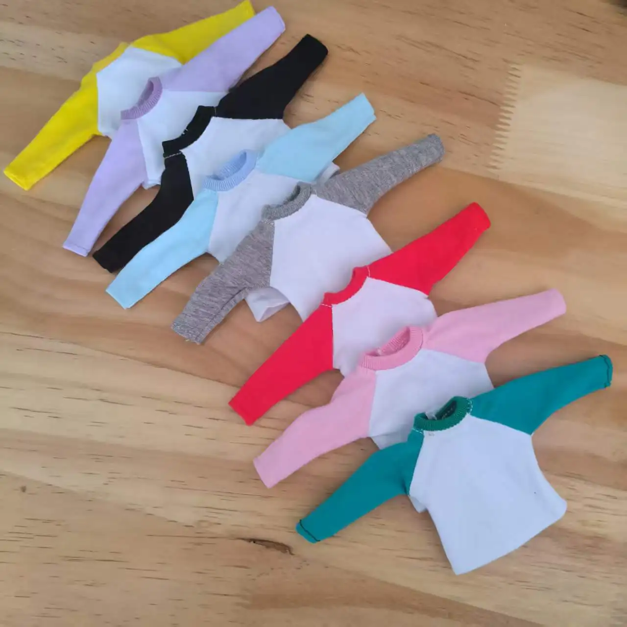 NEW 1/6 Blyth Clothes Long Sleeved+Short Sleeved T-Shirt Cute Base Shirt Clothes for Momoko, Obistu, Licca 1/6 Dolls Accessories