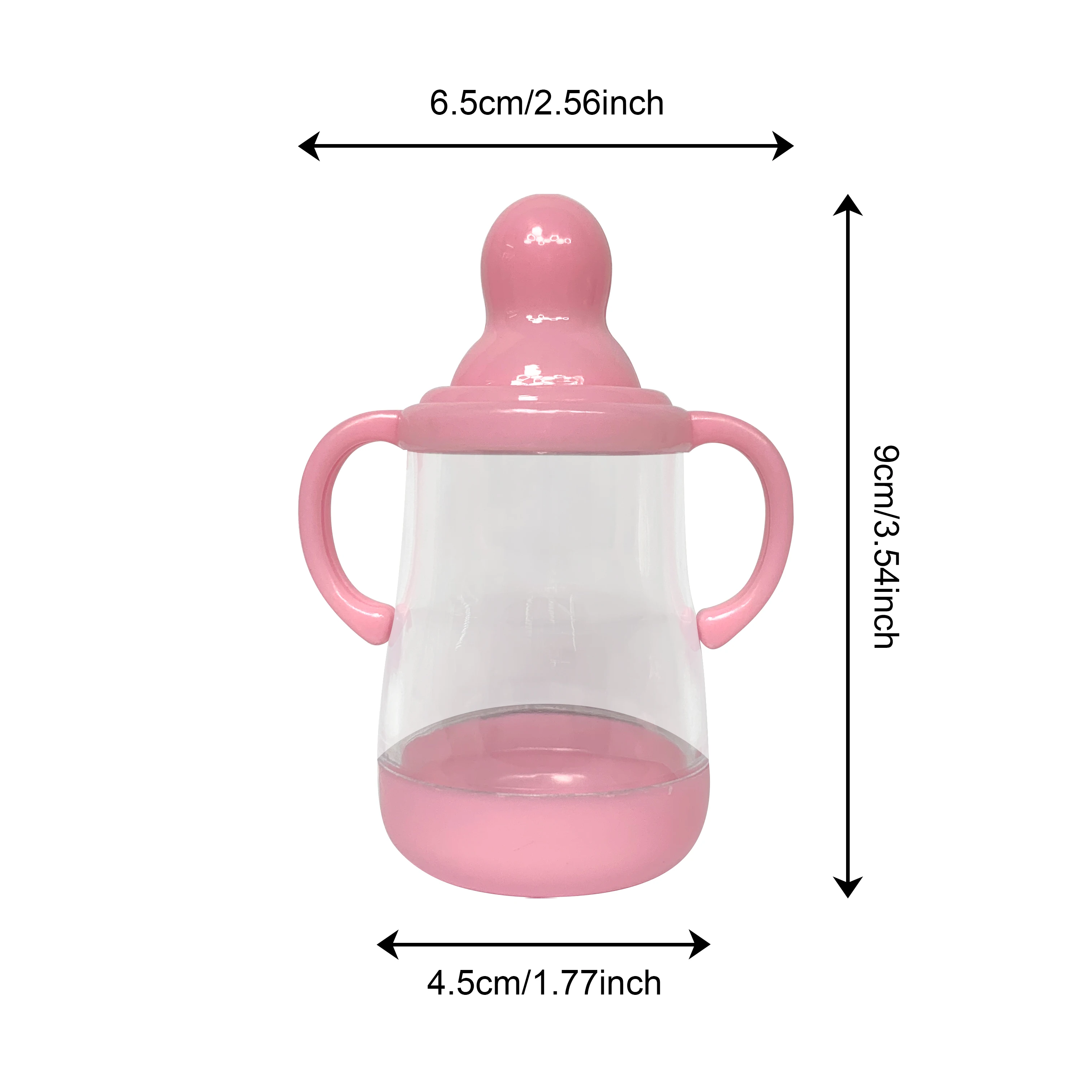 2 Styles Pink&Blue Cuddly Mini Bottle & Pacifier for Silicone Bebe Reborn Dolls High Quality Set Perfect For Doll Gifts