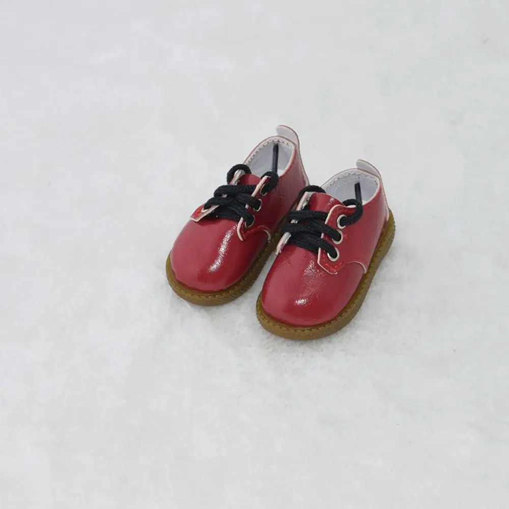 Fashion PU Leather 1/4 Shoes Black Brown Trendy Cute Leather Shoes Casual Wearing Handmade Boots Girls Gift