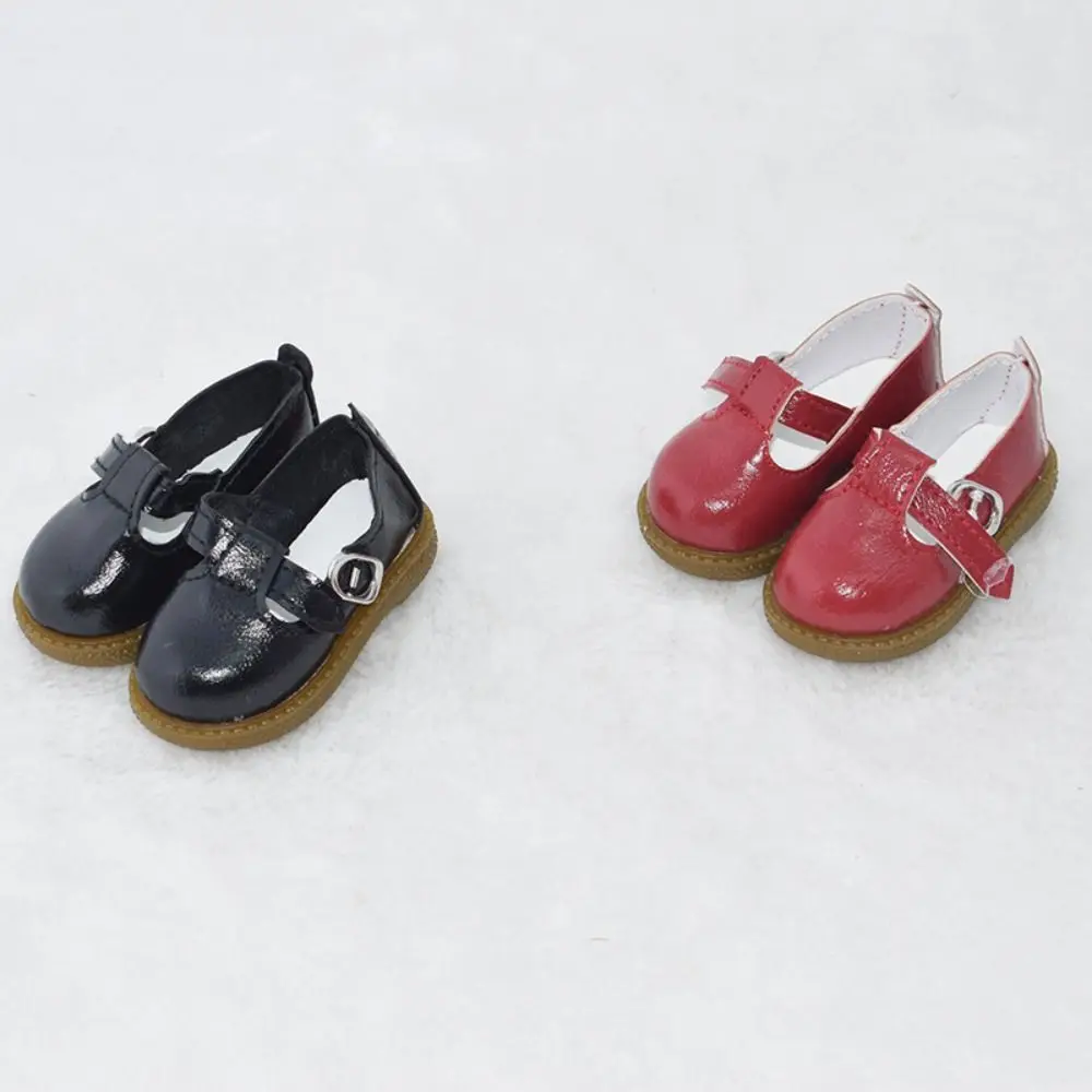 Fashion PU Leather 1/4 Shoes Black Brown Trendy Cute Leather Shoes Casual Wearing Handmade Boots Girls Gift