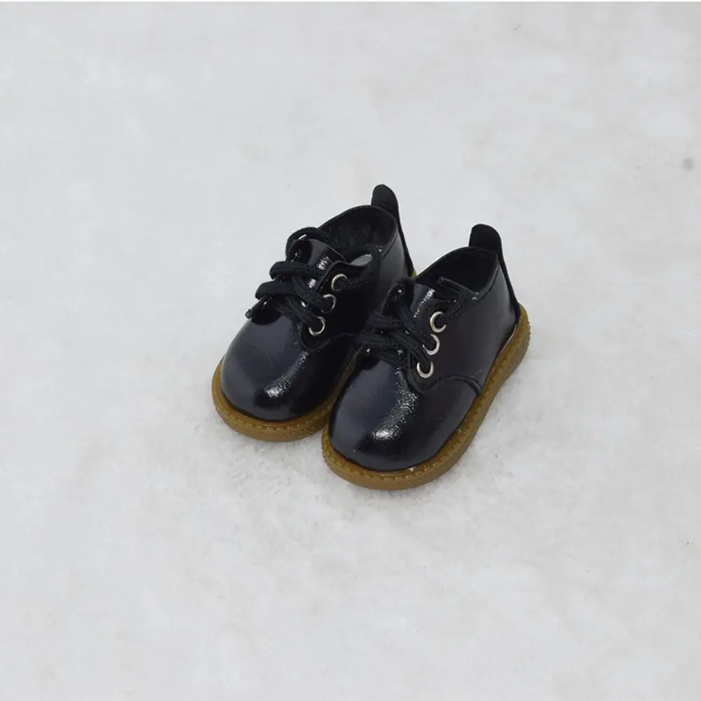 Fashion PU Leather 1/4 Shoes Black Brown Trendy Cute Leather Shoes Casual Wearing Handmade Boots Girls Gift