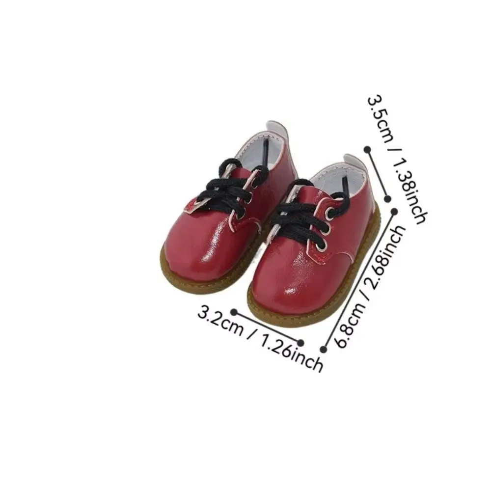 Fashion PU Leather 1/4 Shoes Black Brown Trendy Cute Leather Shoes Casual Wearing Handmade Boots Girls Gift