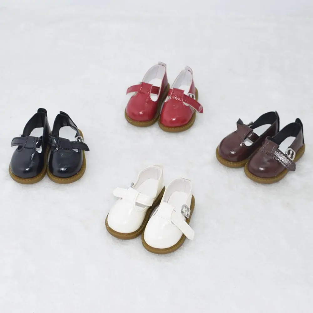 Fashion PU Leather 1/4 Shoes Black Brown Trendy Cute Leather Shoes Casual Wearing Handmade Boots Girls Gift