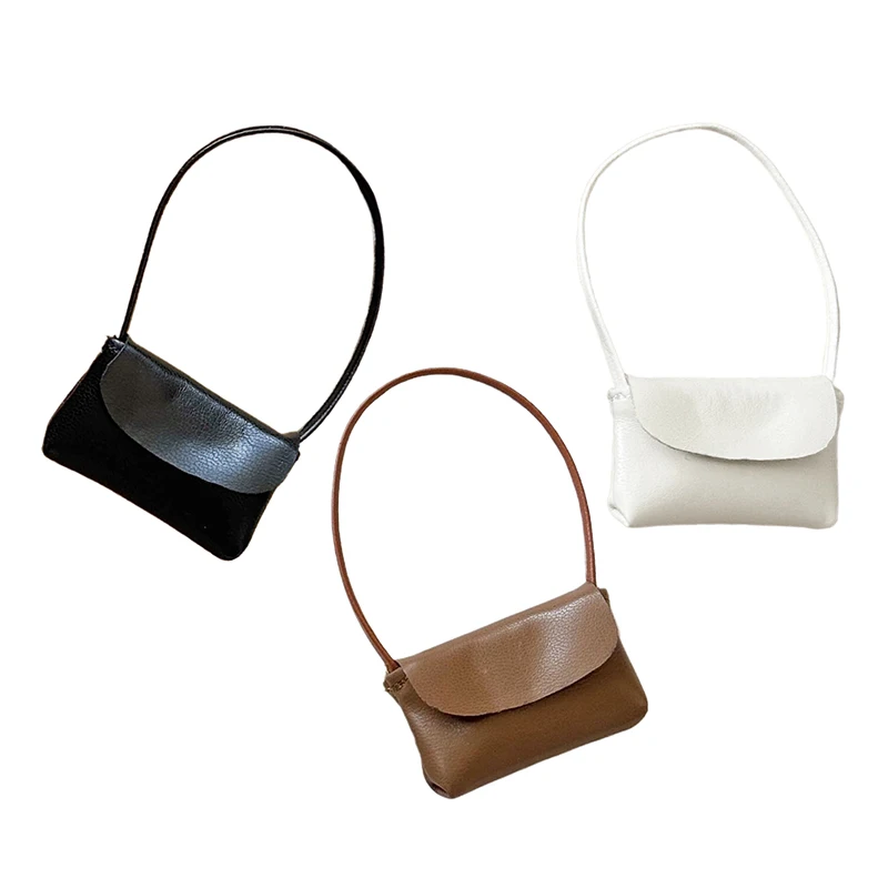 Hot Hot 15-17cm Doll Handbag Lady Leather Bag PU Leather Purse Accessories Dollhouse Decoration Pretend Play Toy