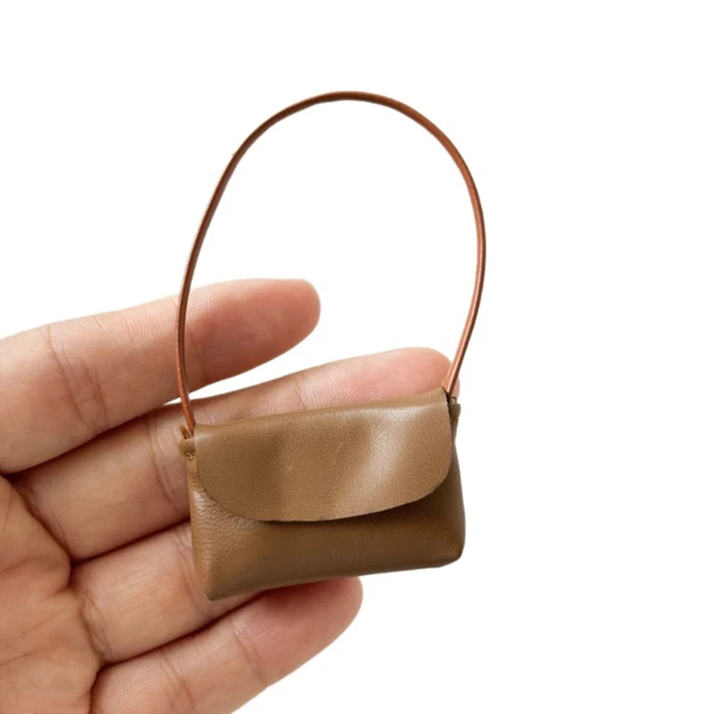Hot Hot 15-17cm Doll Handbag Lady Leather Bag PU Leather Purse Accessories Dollhouse Decoration Pretend Play Toy