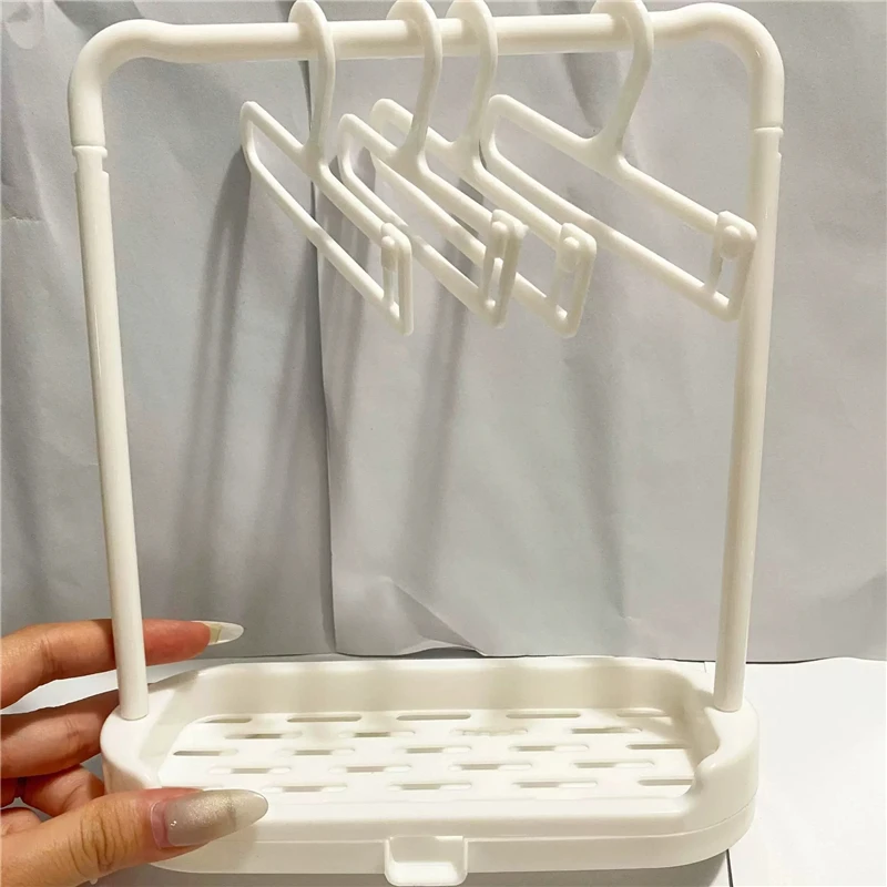 Suit 10-20cm Cotton Doll BJD Doll Outfit Clothes Hanger For Labubu Doll Clothing Hanger Support Rack Set Dollhouse Accessories