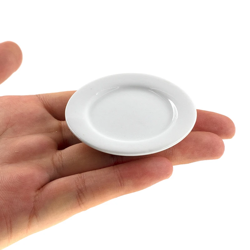 1:12 Dollhouse Miniatures Items Mini Glass Bowl/Plate Miniature Food Play Scene Decoration Model Kitchen Furniture Accessories