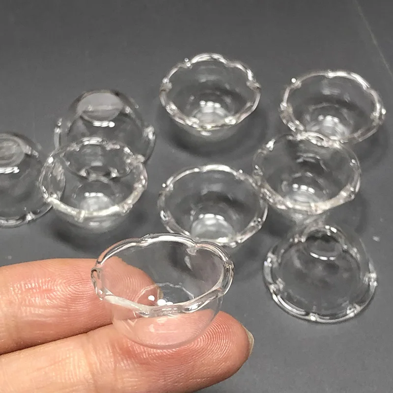 1:12 Dollhouse Miniatures Items Mini Glass Bowl/Plate Miniature Food Play Scene Decoration Model Kitchen Furniture Accessories