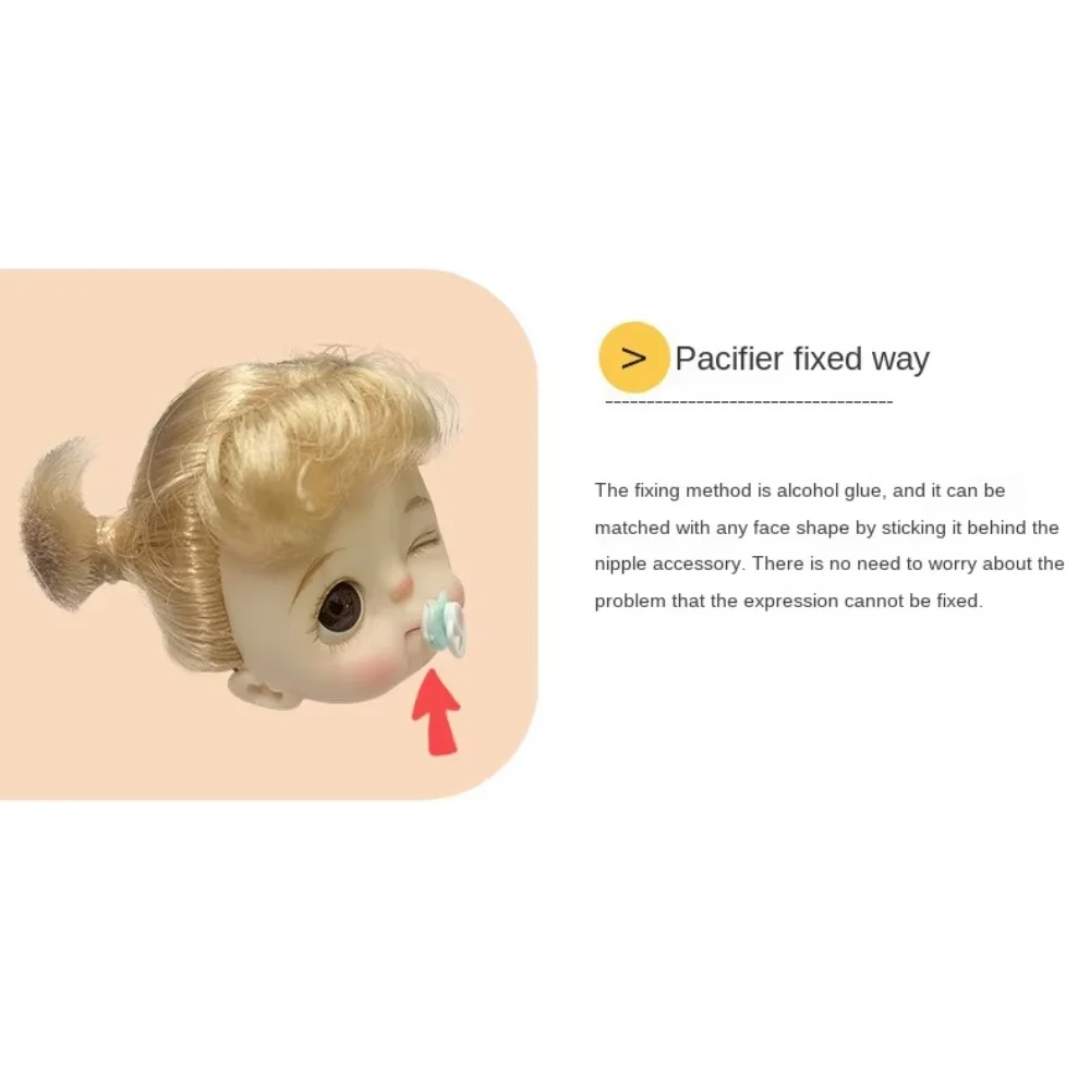 Lovely Mini Doll Pacifier Play House Supplies Dummy Nipples For Doll Baby Dolls Kids Toy Baby Pacifier Accessories
