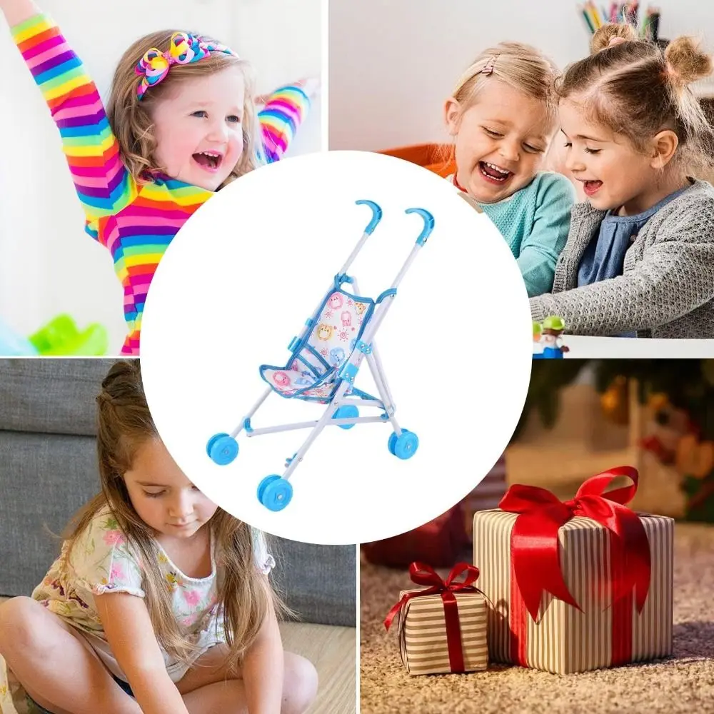 Trendy Interactive Dolls Pram Play Toys Stable Baby Stroller Plastic Doll Accessories for Boys Girls Babies Dolls & Accessories