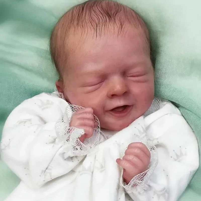 10inch Salia Sleeping Reborn Doll Kit with Signature Unfinished Unpainted Lifelike Mini Blank DIY Doll Parts With Cloth Body