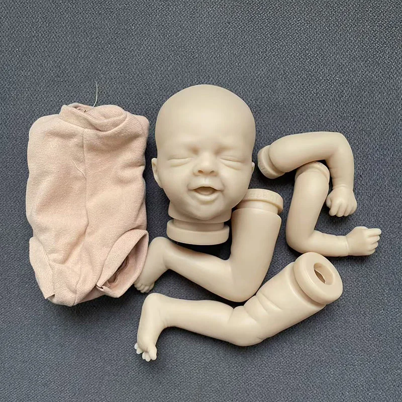 10inch Salia Sleeping Reborn Doll Kit with Signature Unfinished Unpainted Lifelike Mini Blank DIY Doll Parts With Cloth Body