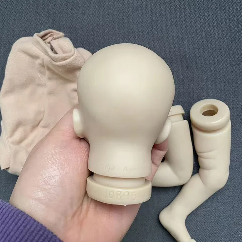10inch Salia Sleeping Reborn Doll Kit with Signature Unfinished Unpainted Lifelike Mini Blank DIY Doll Parts With Cloth Body