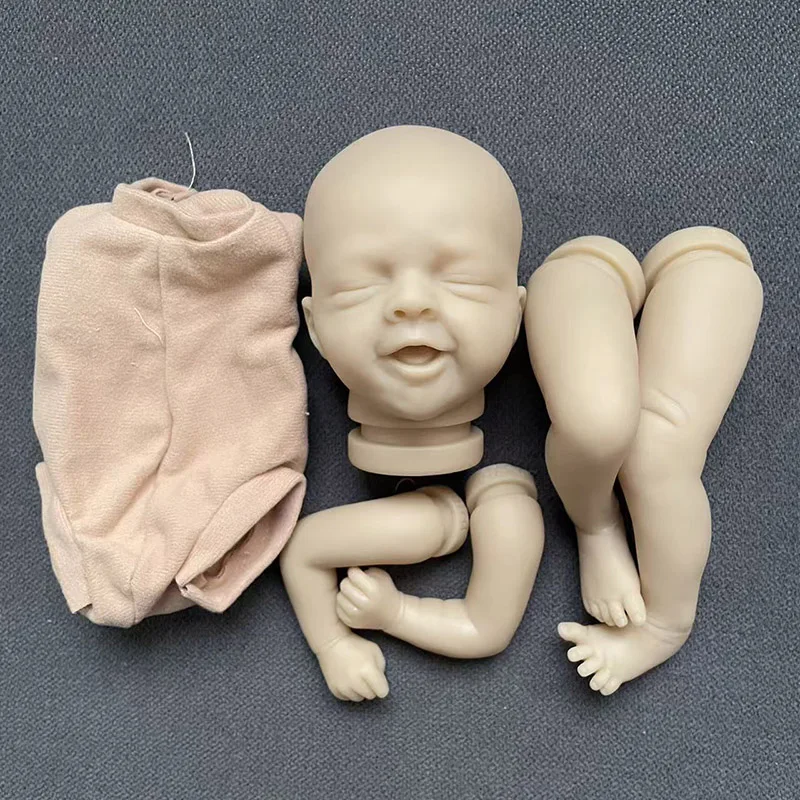10inch Salia Sleeping Reborn Doll Kit with Signature Unfinished Unpainted Lifelike Mini Blank DIY Doll Parts With Cloth Body