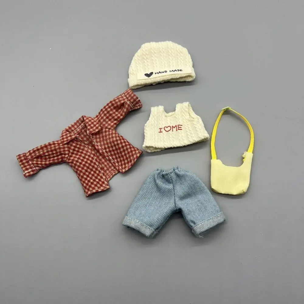 Accessories Casual Wears Elegant Dresses Humanoid Dress Up OB11 Clothes Set Handmade Cotton Cloth Princess Skirt DIY