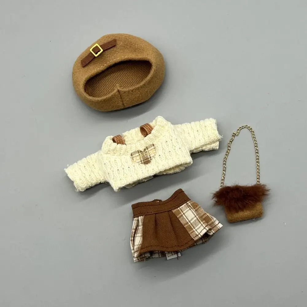 Accessories Casual Wears Elegant Dresses Humanoid Dress Up OB11 Clothes Set Handmade Cotton Cloth Princess Skirt DIY