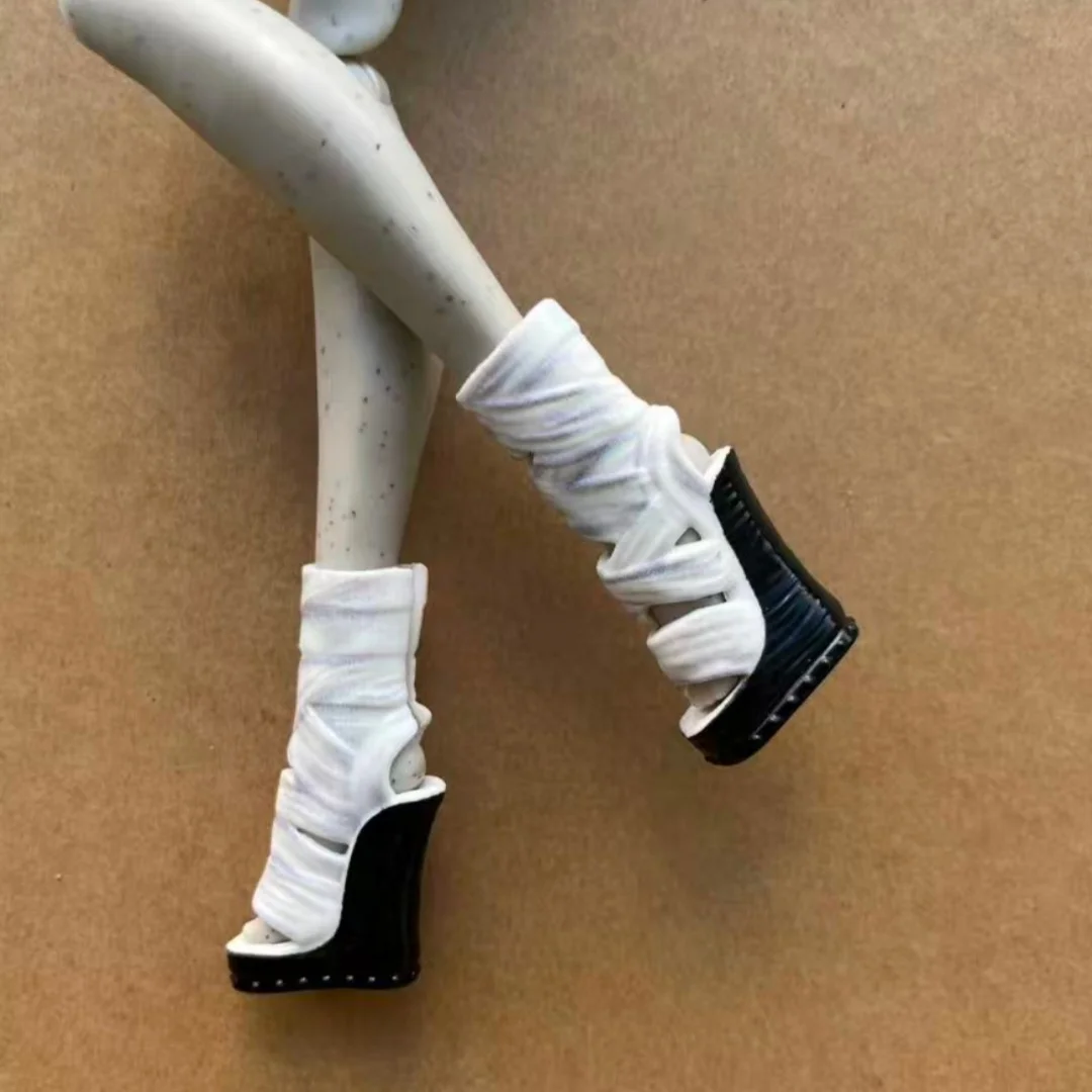 Colorful 1/6 Monster Doll Shoes Boots Sandals DIY Dressing Accessories Original Decor Personality Toy Parts for 12'' Dolls