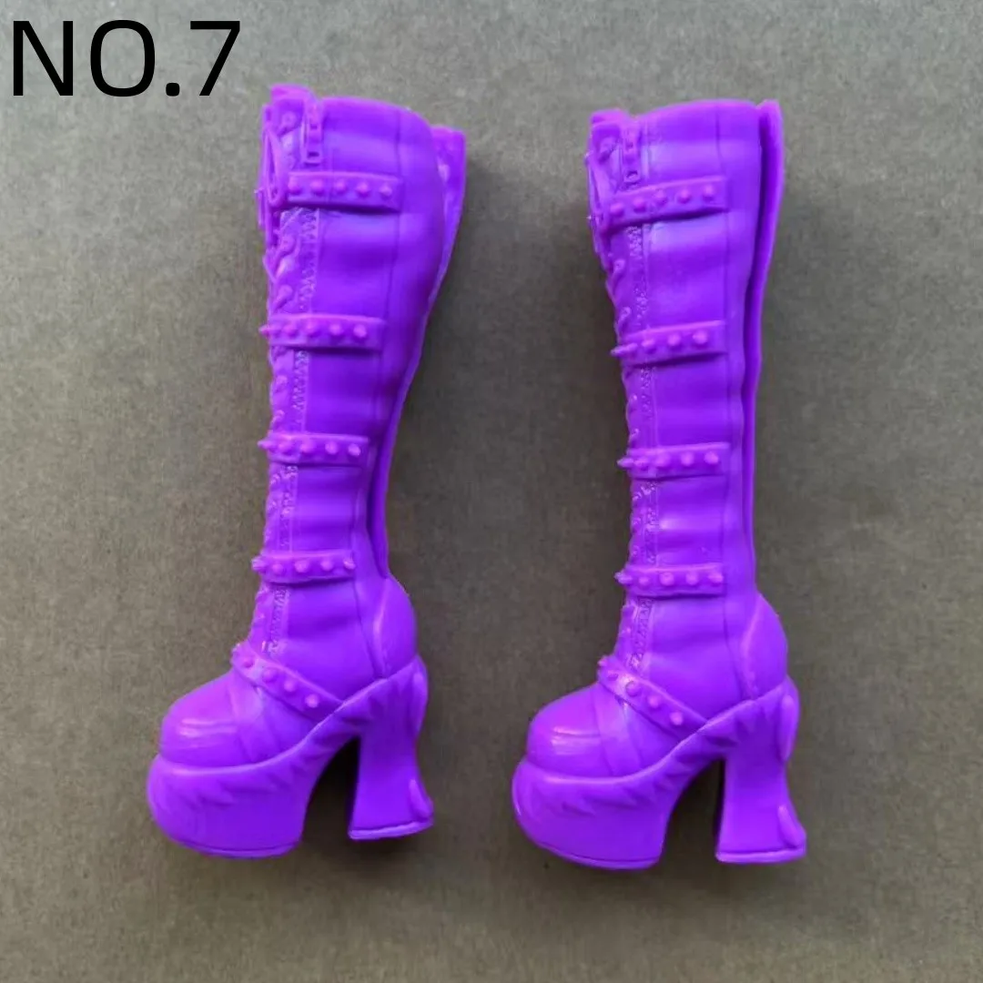 Colorful 1/6 Monster Doll Shoes Boots Sandals DIY Dressing Accessories Original Decor Personality Toy Parts for 12'' Dolls