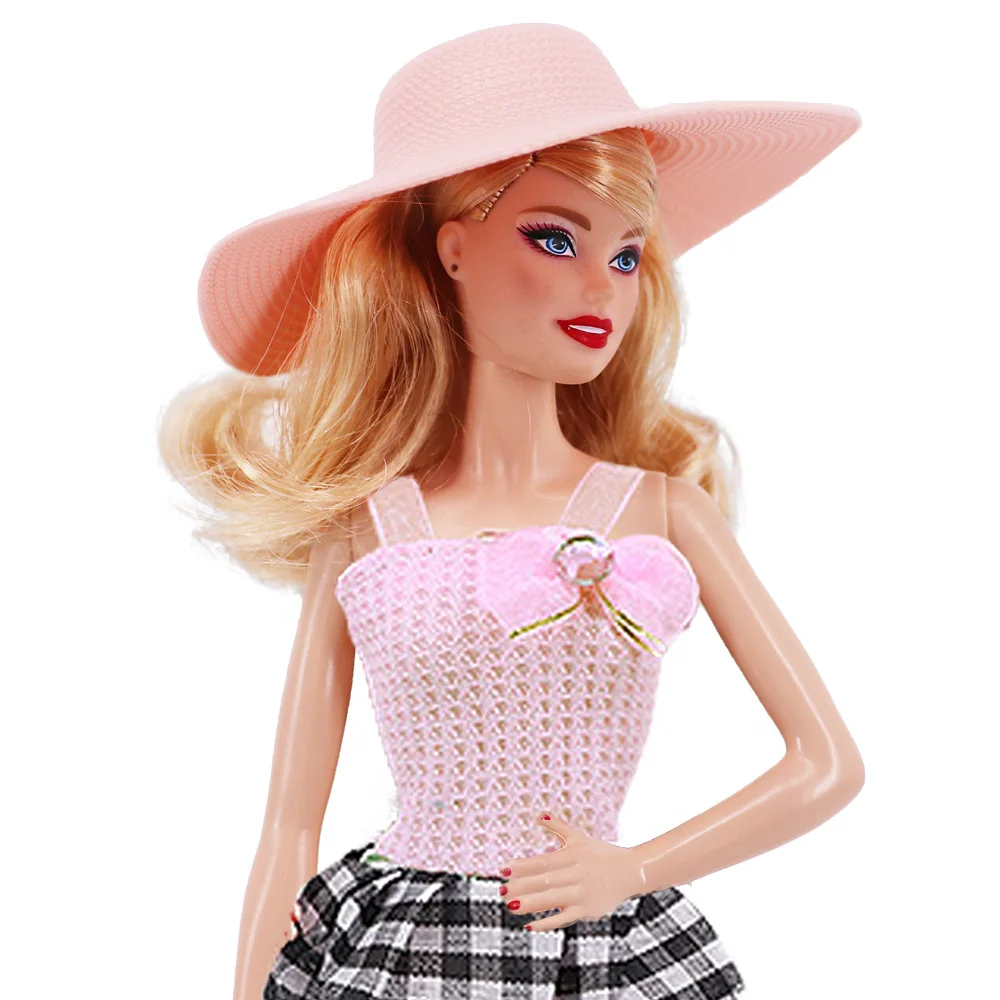 30CM Doll Clothes Plush Coat Long Boots Fashion Coat Top Skirt Plush Bag Lace Umbrella Hat Girl DIY Toy Gifts For 11.8inch Doll