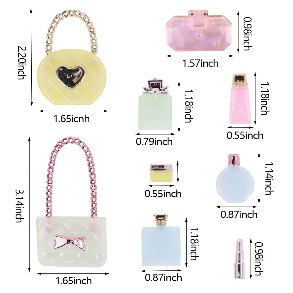 30CM Doll Clothes Plush Coat Long Boots Fashion Coat Top Skirt Plush Bag Lace Umbrella Hat Girl DIY Toy Gifts For 11.8inch Doll