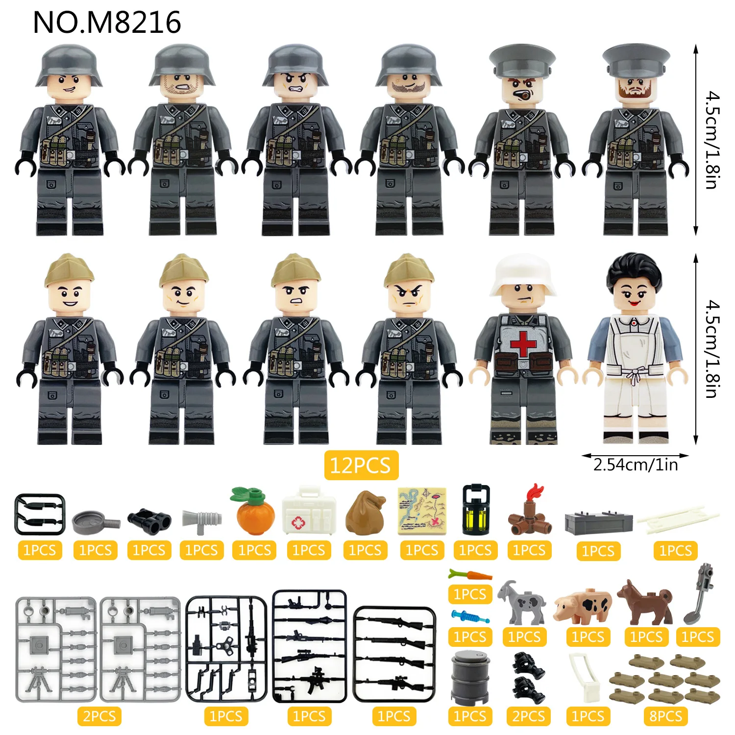 Building Blocks, Figureshumanoid Dolls, Toys, Mini Figures, Humanoid Dolls, Children's Toys, Birthday Gifts, Cartoon Characters.