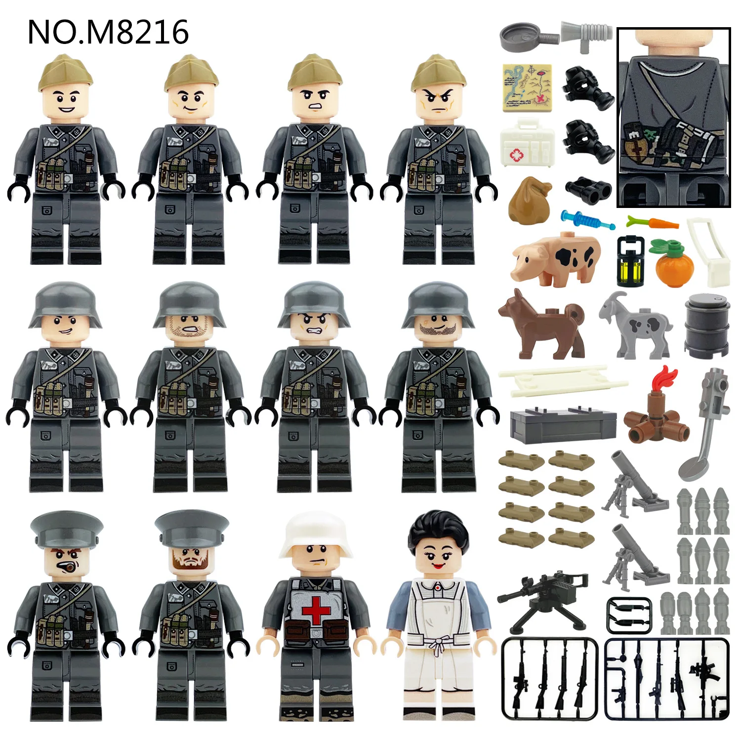 Building Blocks, Figureshumanoid Dolls, Toys, Mini Figures, Humanoid Dolls, Children's Toys, Birthday Gifts, Cartoon Characters.